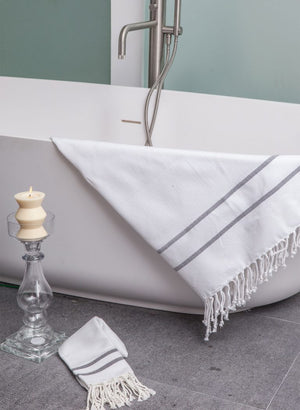 Herringbone Stripe Turkish Towel