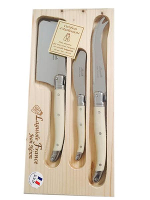 Laguiole Platine Cheese Set