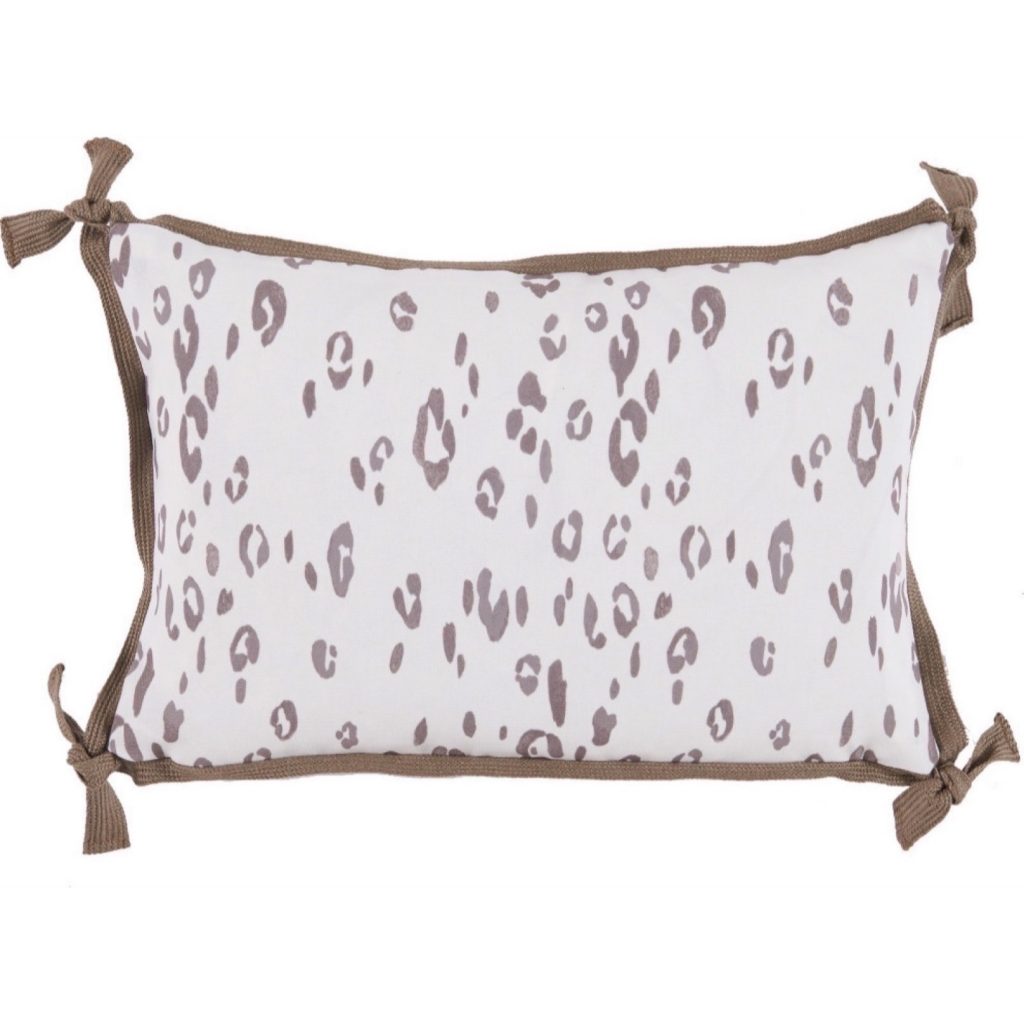 Leopard Taupe Outdoor Pillow