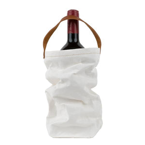 Wine Bag with Leather Handle