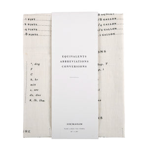 Measurement Tea Towel